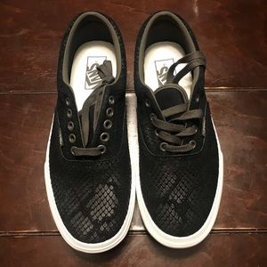 Textured Black Vans